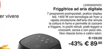 Friggitrice ad aria digitale 4 litri