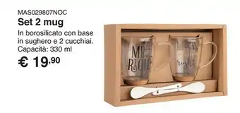 Set 2 mug 33 cl  mr right and mrs always right
