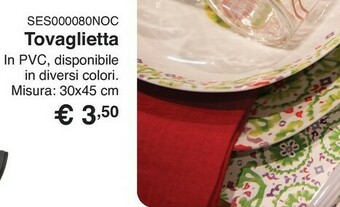 Kasanova Tovaglietta piastrella verde, 30x45 cm offerta