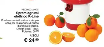 Spremiagrumi elettrico k-line da 60 w design luca trazzi