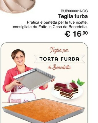 Teglia furba di fatto in casa da benedetta 35x35x3 cm