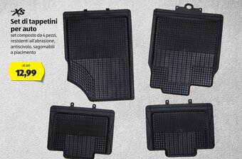 ALDI Auto XS Set di Tappetini per auto offerta