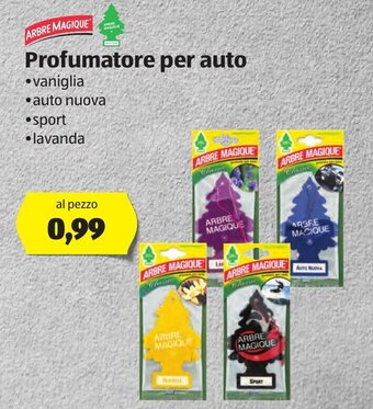 ALDI Arbre Magique Profumatore per auto offerta