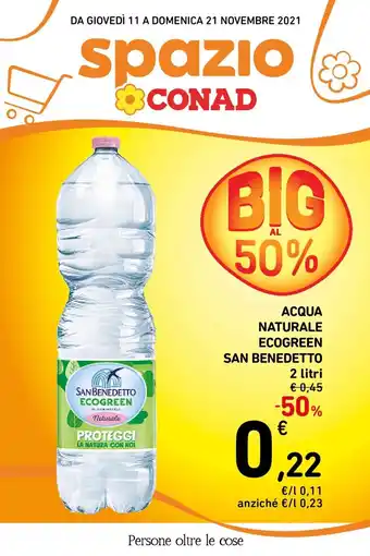 San Benedetto Ecogreen Acqua Naturale 2 litri