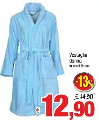 Famila Vestaglia Donna in coral fleece offerta