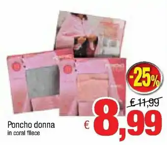 Famila Poncho Donna offerta