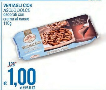 MD Discount Ventagli ciok dolce decorati con crema al cacao offerta