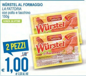 MD Discount Wurstel al formaggio 150 g(ml) offerta