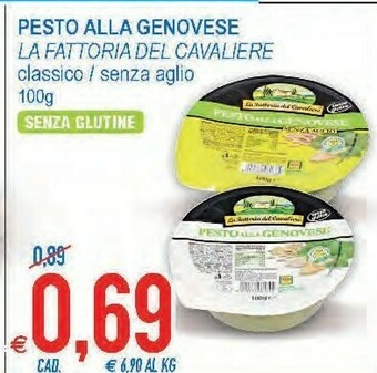 MD Discount La fattoria del cavaliere - pesto alla genovese 100 g(ml) offerta