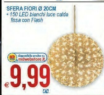 MD Discount Sfera fiori offerta