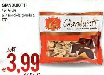 MD Discount Gianduiotti alla nocciola gianduia 750g offerta