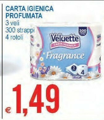 MD Discount Velutte carta igienica profumata offerta