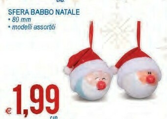 MD Discount Sfera babbo natale offerta