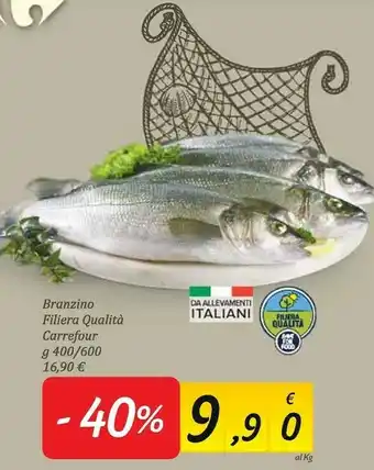 Carrefour Market Branzino filiera offerta