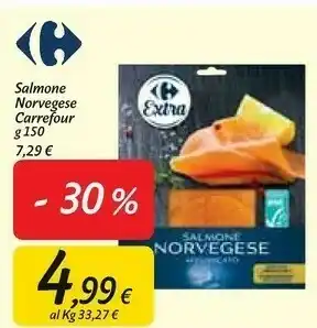 Carrefour Market Carrefour - salmone norvegese 150 g(ml) offerta