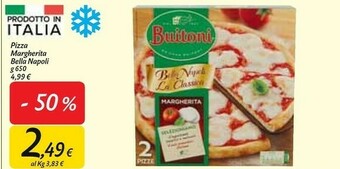 Carrefour Market Pizza margherita bella napoli 650 g offerta