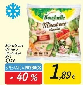 Carrefour Market Minestrone classico 1000 g offerta