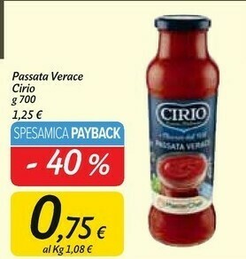 Carrefour Market La verace passata 700 g(ml) offerta