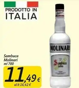 Molinari - sambuca extra 700 g(ml)