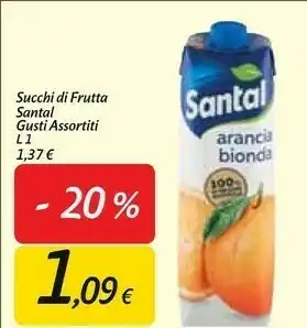 Carrefour Market Santal - arancia bionda 100%. 1000 g(ml) offerta