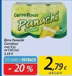 Carrefour Market Birra panache offerta