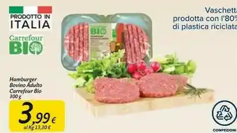 Carrefour Market Carrefour hamburger bovino adulto offerta
