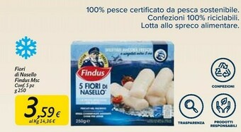Carrefour Market 5 fiori di nasello 250 g(ml) offerta