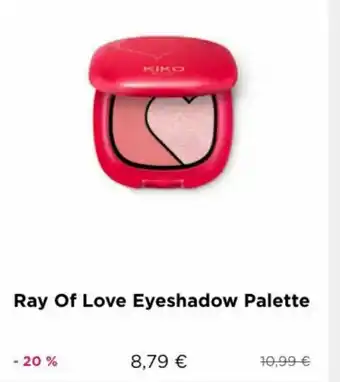 Kiko Kiko ray of love eyeshadow palette offerta