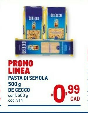 Metro Pasta di semola di grano duro offerta