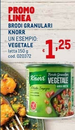 Metro Brodo granulare verdure offerta