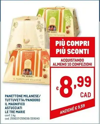 Metro Pandoro il magnifico astucciati offerta