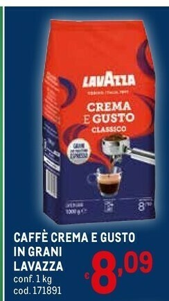 Metro Caffè crema e gusto offerta