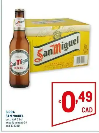 Metro Birra fresca 330 g(ml) offerta