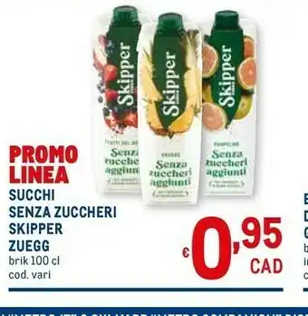 Metro Skipper ananas 100% succo 1000 g(ml) offerta