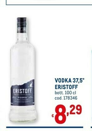 Metro Eristoff vodka offerta