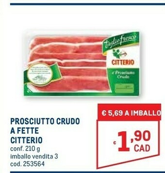 Metro Prosciutto crudo offerta