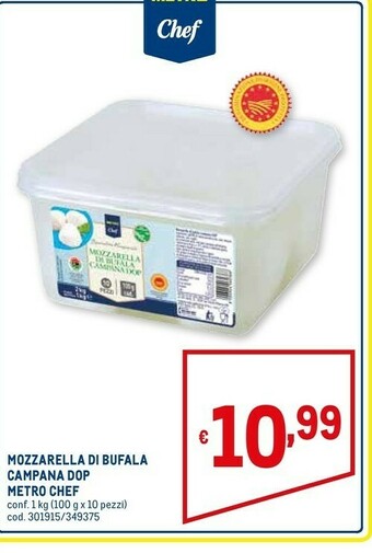Metro Mozzarella di bufala campana dop offerta