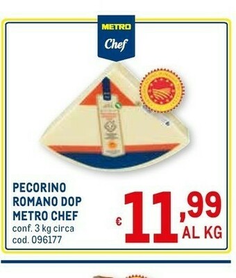 Metro Pecorino romano dop offerta
