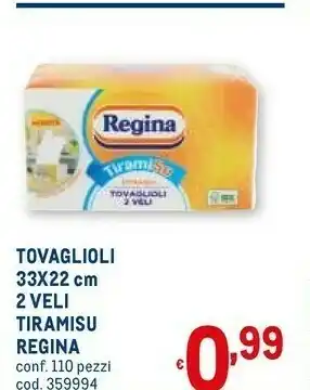 Metro Tovaglioli tiramisu offerta