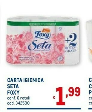 Metro Carta igienica seta offerta