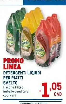 Metro Detergenti liquido per piatti offerta