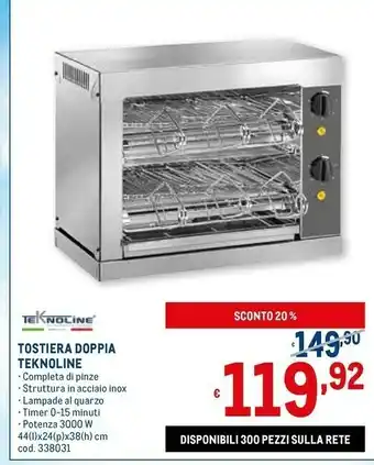 Teknoline tostiera doppia
