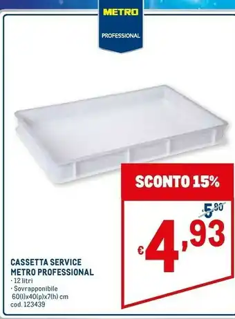 Metro Cassetta service metro professional offerta