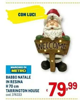 Metro Babbo natale in resina offerta