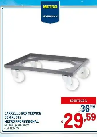 Metro Carrello box service offerta