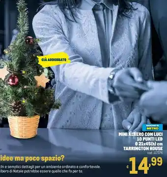 Metro Mini albero con luci 10 punti led offerta