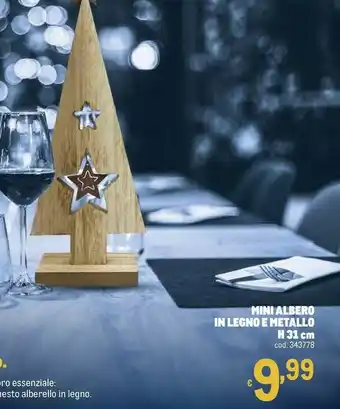 Metro Mini albero in legno e metallo offerta