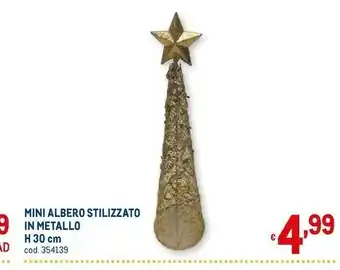 Metro Mini albero stilizzato in metallo offerta
