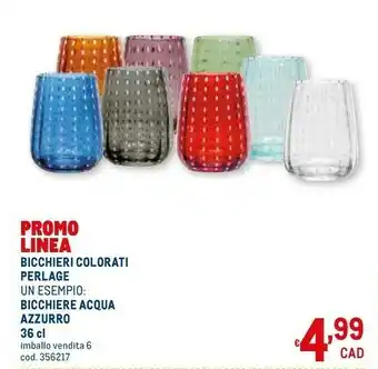 Metro Bicchieri colorati offerta
