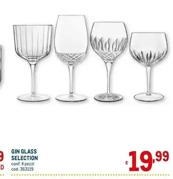 Metro Gin glass selection offerta